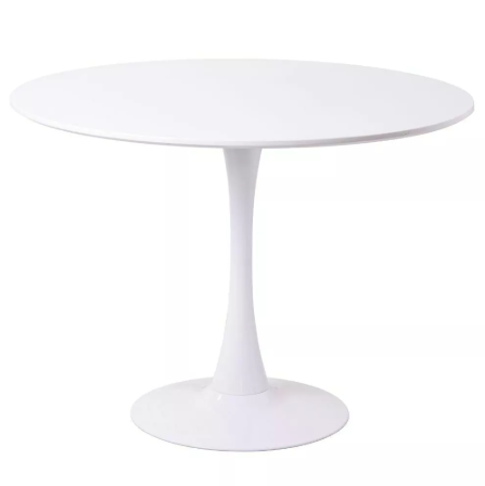 Mesa Tulip 100 cm Laqueada Blanca