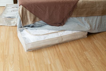 Organizador Caja Guardado Bajo Cama con cierre Flexible Compactor