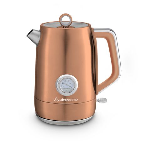 Pava Eléctrica Ultracomb 1.7 Lt 2200 W Acero Inoxidable Cobre Pe-4920c