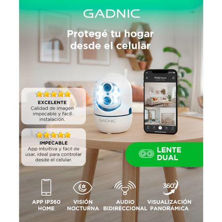 Cámara de Seguridad Gadnic con Lente Dual Visión Nocturna