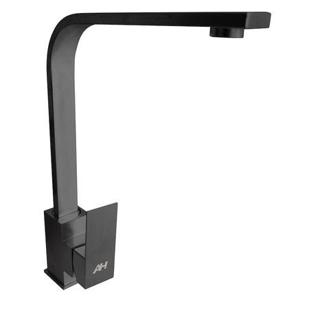 Griferia Cocina Monocomando Curvo Alpina AH001 Negro