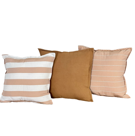 Combo 3 almohadones Tusor 50x50 - Diseño Q