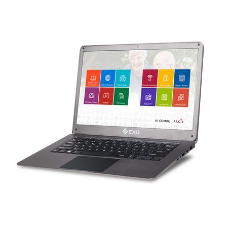Notebook EXO Smart MCF T2-37 Mi Compu Facil Ideal para Adultos Mayores Intel N4020 Ram 4gb Ssd 128gb W11