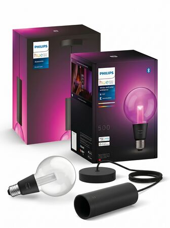 Lampara Colgante Philips Hue Con Filamento Globo G95 E27 Rgb