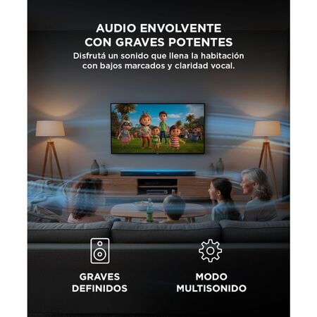 Barra de Sonido Gadnic Bluetooth Para Casa Escritorio Inalámbrico