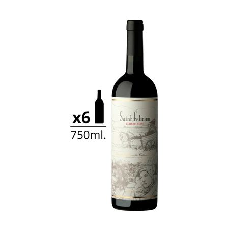 Vino Tinto Saint Felicien Cabernet Franc Caja x 6