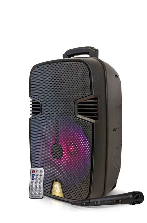 Parlante Bluetooth con microfono 2000w Pmpo Rgb Serie Dorada Sd-13 - Vista 1