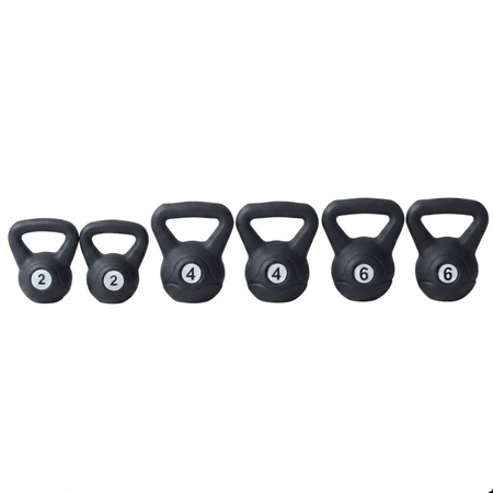 Combo 6 Pesas Rusas – 2 de 2 kg + 2 de 4 kg + 2 de 6 kg