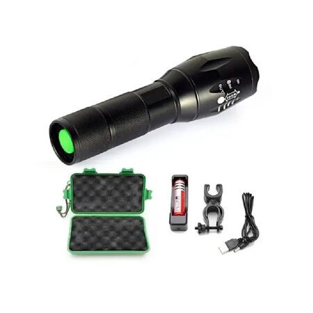 Linterna Portatil Negra TM12