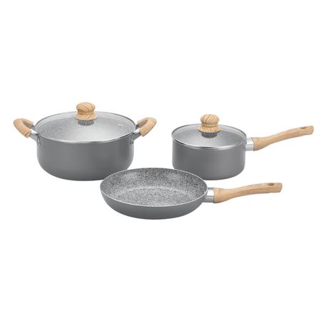Bateria de Aluminio con Antiadherente Cerámico Hudson Granito