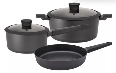 Bateria de Aluminio con Antiadherente Teflón Hudson Negro