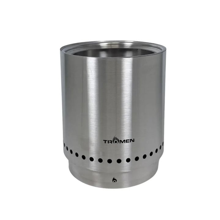 Fogonero Bajo Humo Tromen 380 Acero Inoxidable - Vista 1