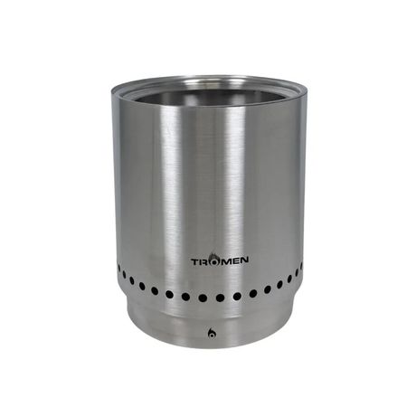 Fogonero Bajo Humo Tromen 380 Acero Inoxidable