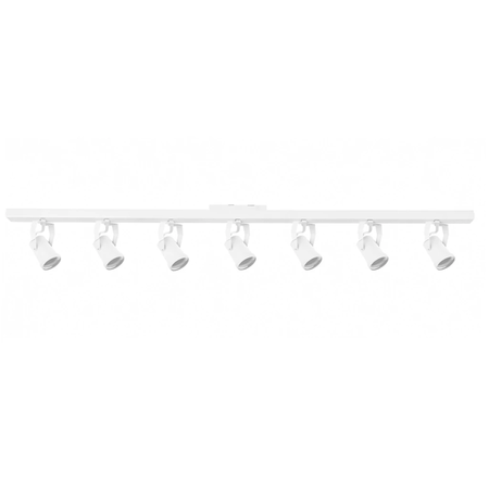 Aplique Techo Barral Slim 7 Spots Apto Dicro Led Gu10 Blanco