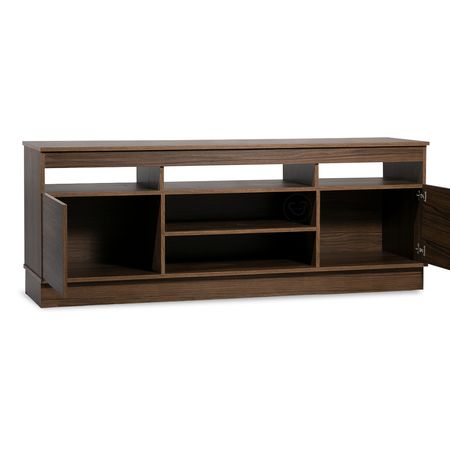 Combo de Entretenimiento Milan Rack y Panel Flotante para TV Nogal