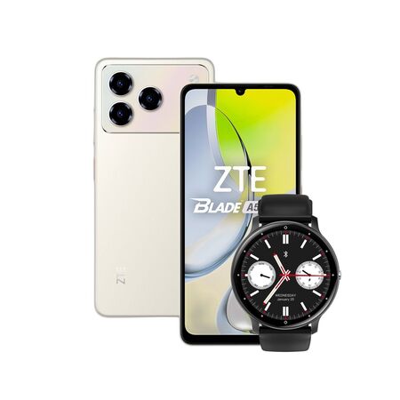 Combo ZTE A56 Pro 4+128GB Gold + Smartwatch Dekkin SW-003 Bluetooth