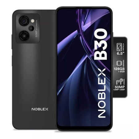 CELULAR NOBLEX B30 6.5P 50MP 6GB RAM/128GB NEGRO