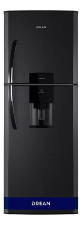 Heladera Cíclica Drean Hdr400f41n Dispenser 392 litros Color Negro