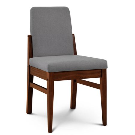 Silla de Comedor Baku Tapizado Sunny Onyx lustre Caoba Espacity'