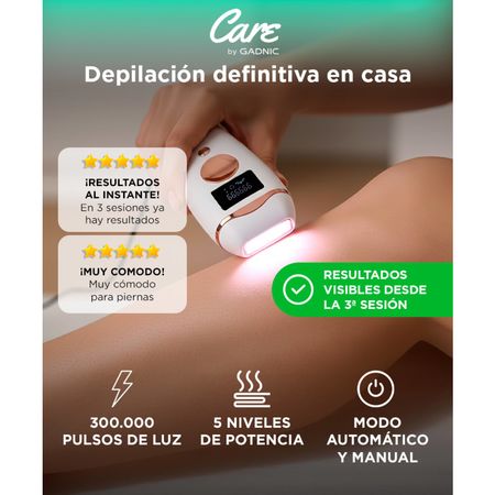 Depiladora IPL Laser Gadnic T006i 300,000 Pulsos