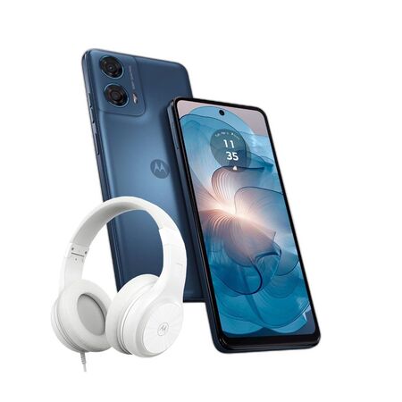Combo Moto G24 Power 8+128GB Ink Blue + Auricular Vincha XT120 Negro