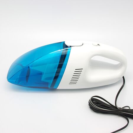 Aspiradora De Auto 12V 60W Azul Y Blanca