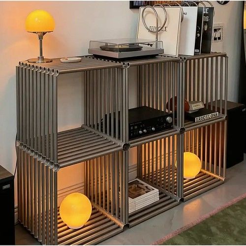 Cubo Modular Metalico DS Home Decoracion Plata - Vista 2