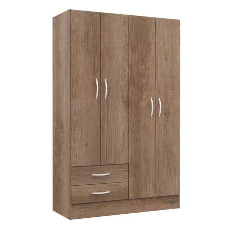 Placard Mosconi Pack 4 puertas 2 Cajones Grei 57182