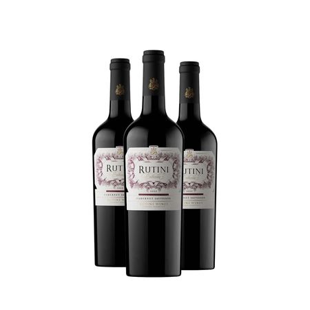 Vino Tinto Rutini Cabernet Sauvignon Caja x 3