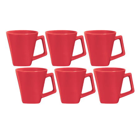 Mini Quartier Rojo -  Set X6  Jarros - 220 Cc