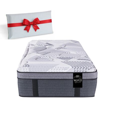 Colchon King Koil 120 Luxury Pocket 1 Plaza 80x190 Resortes y Pillow Viscoelastico + Almohada de Regalo