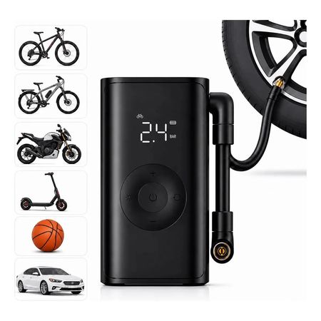 Compresor De Aire Electrico Portatil Mijia Compact 150 Psi Negro