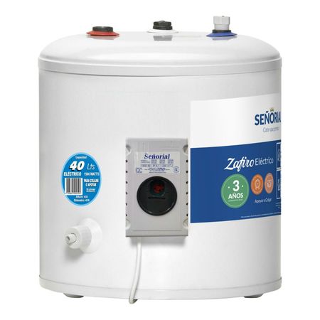 Termotanque Eléctrico Señorial Tesz40 40lts De Colgar y Pie Conexión Superior