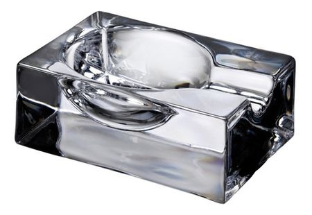 Cenicero Habanos Cristal Nude Vidrio  14,5 X 10 Cms 