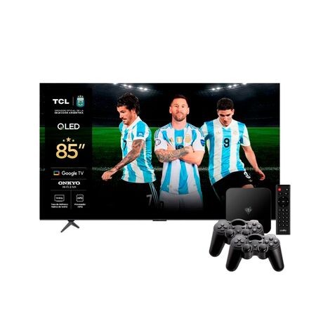 Combo Smart TV TCL 65" QLED 4K + Consola Retro Level Up Retroplay LT