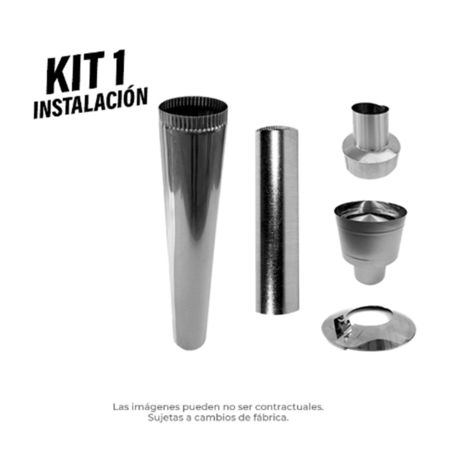 Kit De Instalación Forza - Salida De Humo 6"  Nº1 Recto