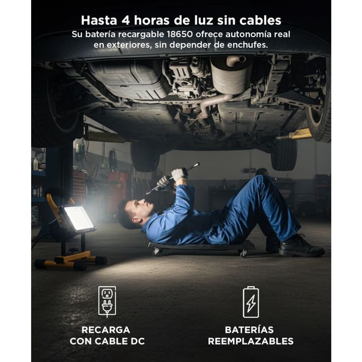 Reflector Portátil Gadnic Lámpara Recargable 30w - Vista 4