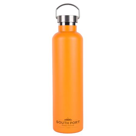 Botella Naranja South Port Térmica Deportiva 750ml Acero Inoxidable