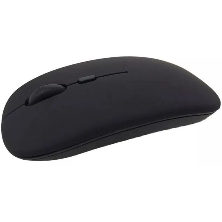 Mouse Inalámbrico Bluetooth Recargable Portatil Negro - Vista 2