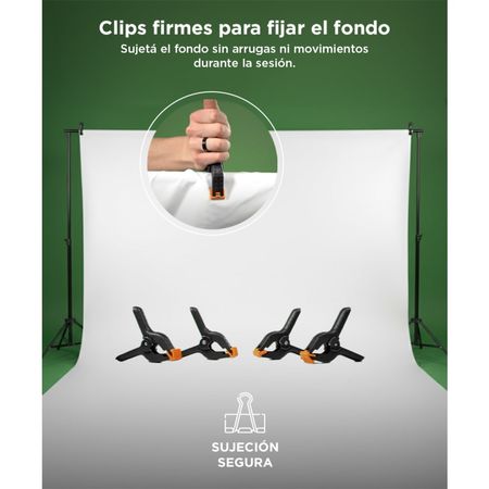 Soporte Porta Fondo Blanco Gadnic Profesional con Infinito