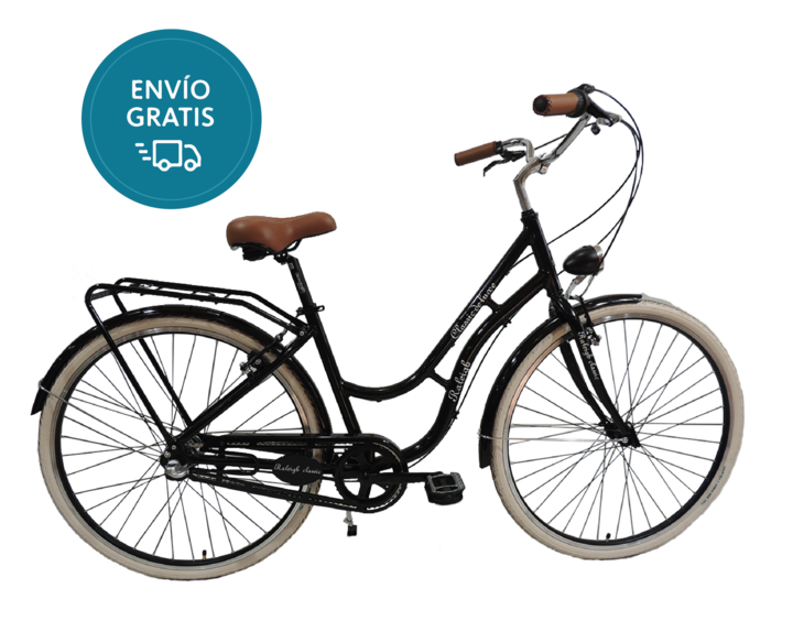 Bicicleta Raleigh Classic D / Paseo / Negro / Talle 17"/M / Cuadro de Aluminio / Shimano Nexus 3Vel. / Rodado 28" - Vista 1