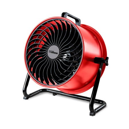 Ventilador Turbo Industrial Ciclónico Rojo 16" 200w 3 en 1 Liliana