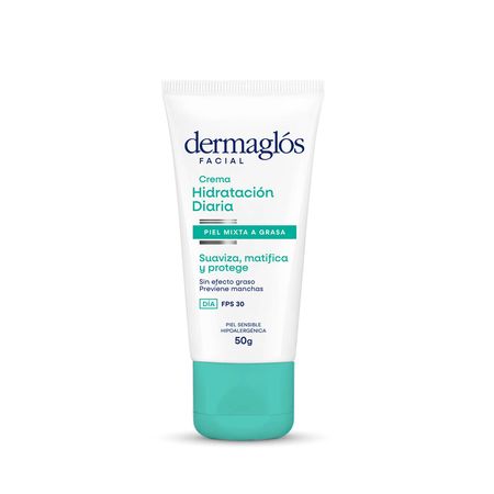 Crema Facial Matificante Dermaglós Piel Mixta Grasa FP30 50g