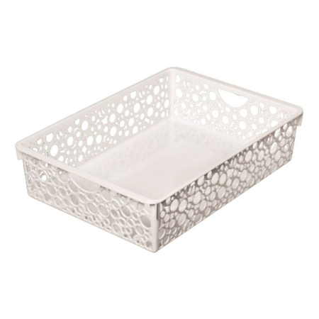 Canasto Organizador Contenedor Cesto Caja Plastico34X24X8