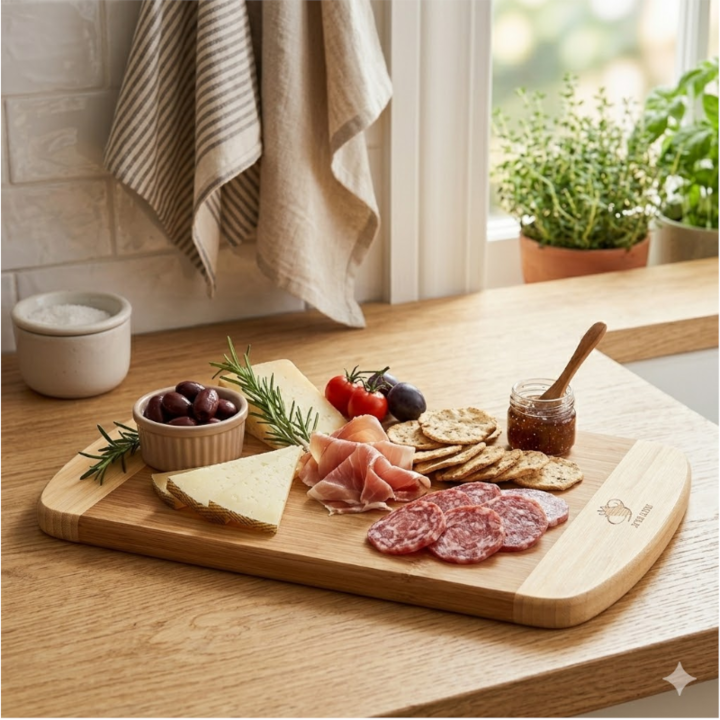 Tabla De Picar Grande Madera Bambu 37,5 X 26 Cms. - Vista 4