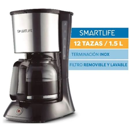 CAFETERA SMARTLIFE CM9402 DE FILTRO 1.5 LTS - 4605181