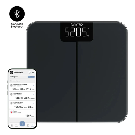 Balanza digital de baño  Bluetooth Femmto