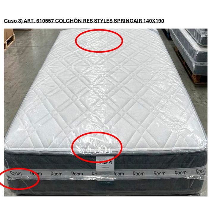Reacondicionado Colchón Spring Air Styles 2 Plazas (140x190 cm) Resortes Bicónicos - Vista 7