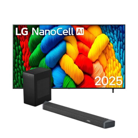 Combo Smart TV LG 75" 4K NanoCell HDR10 + Barra Philips 740W