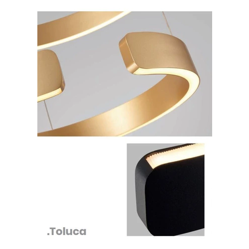 Lampara Colgante Toluca S De Led Un Anillo 50w 3000k Deco - Vista 2